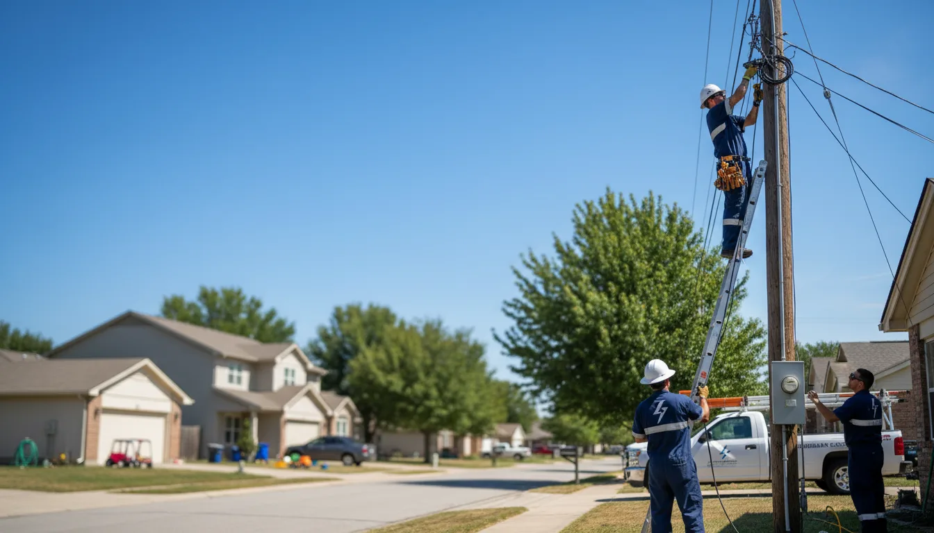 Residential electrician providing installation services in Sinai, SD